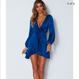 White fox boutique dress in blue